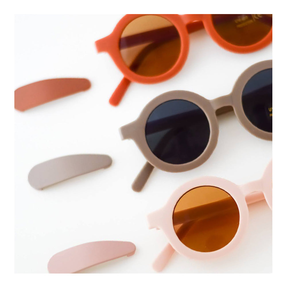 Sustainable Matte Hair Clips set of 3 (Shell, rust, stone)