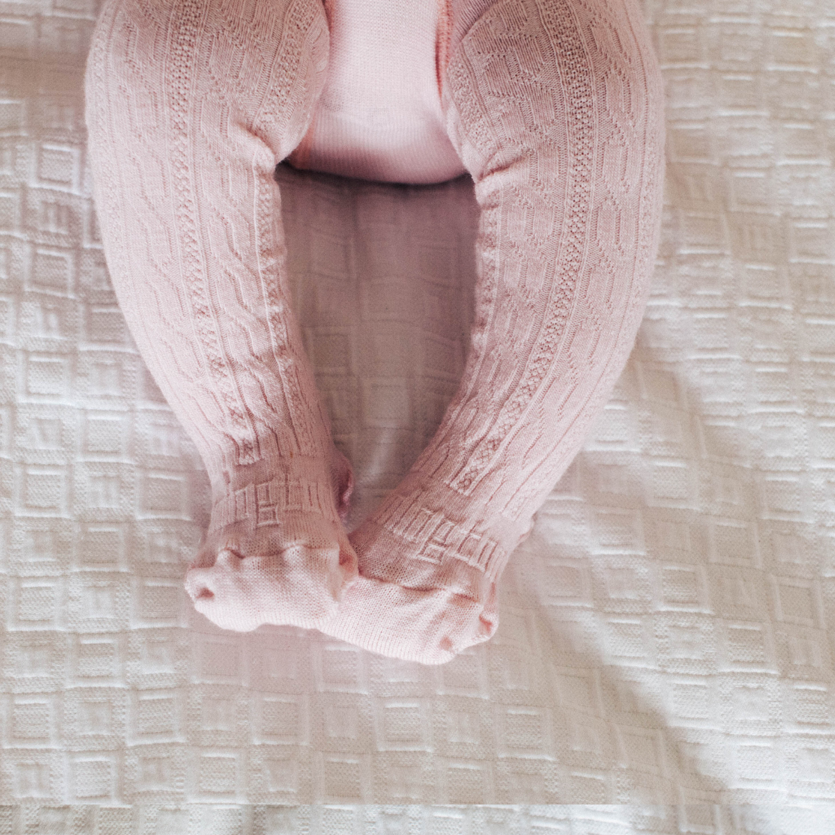 Lamington Merino Tights in Cherry Blossom