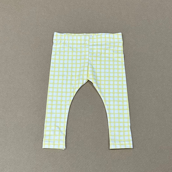 Unisex Baby Leggings - Yellow Check