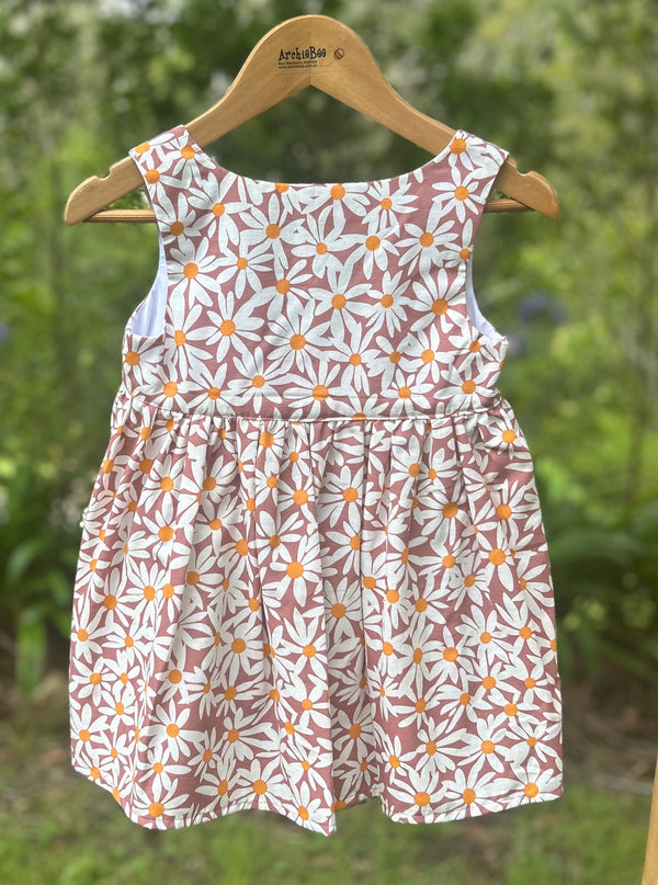 Dixie Dress in Pink Daisies
