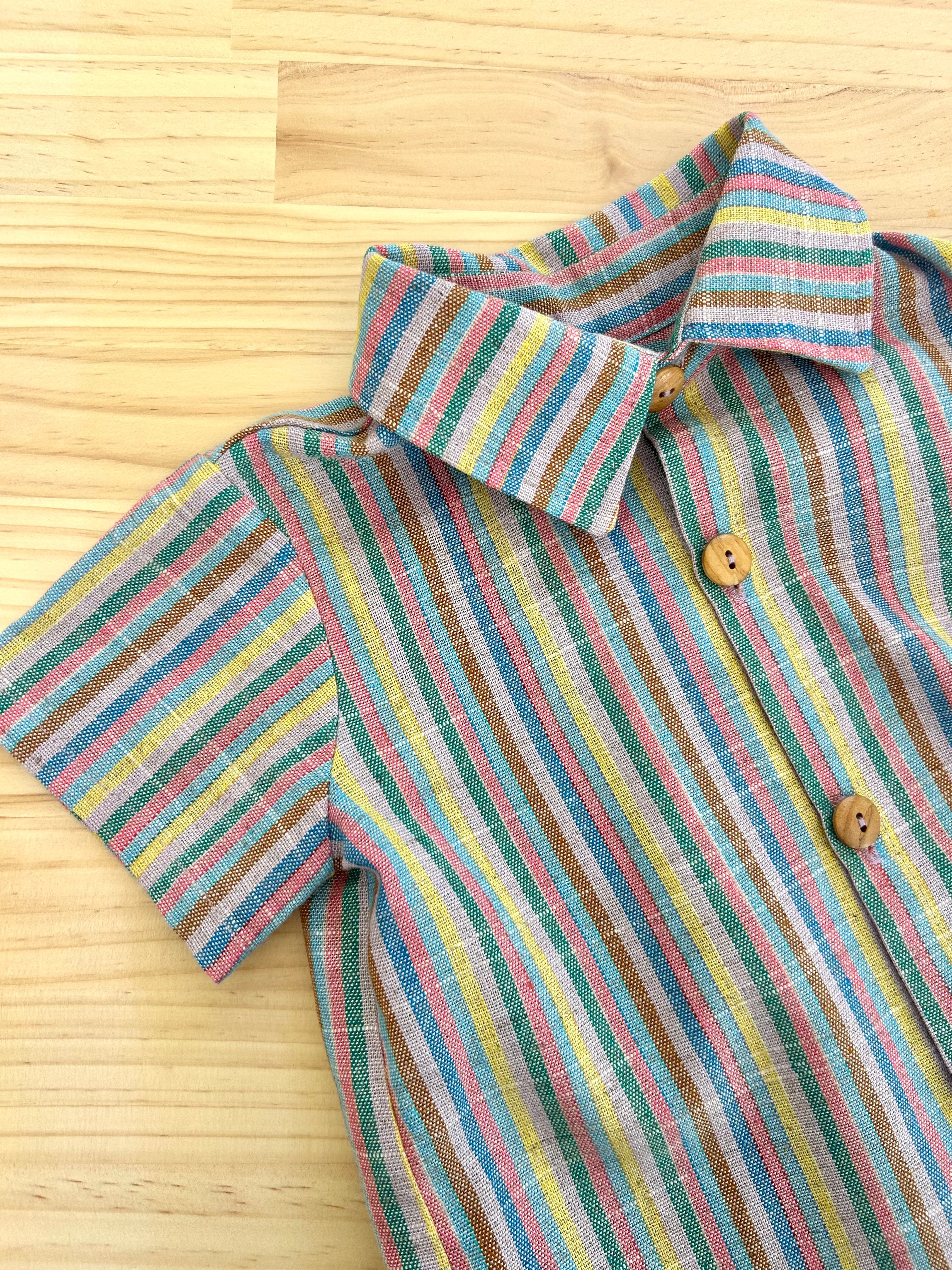 Arthur Shirt in Retro Stripe
