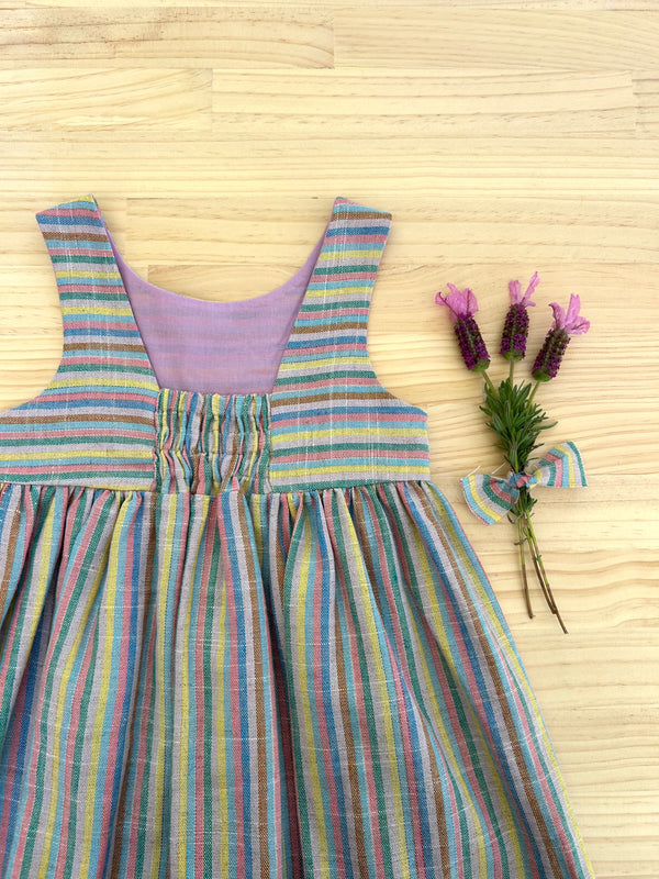 Clover Dress in Retro Stripe