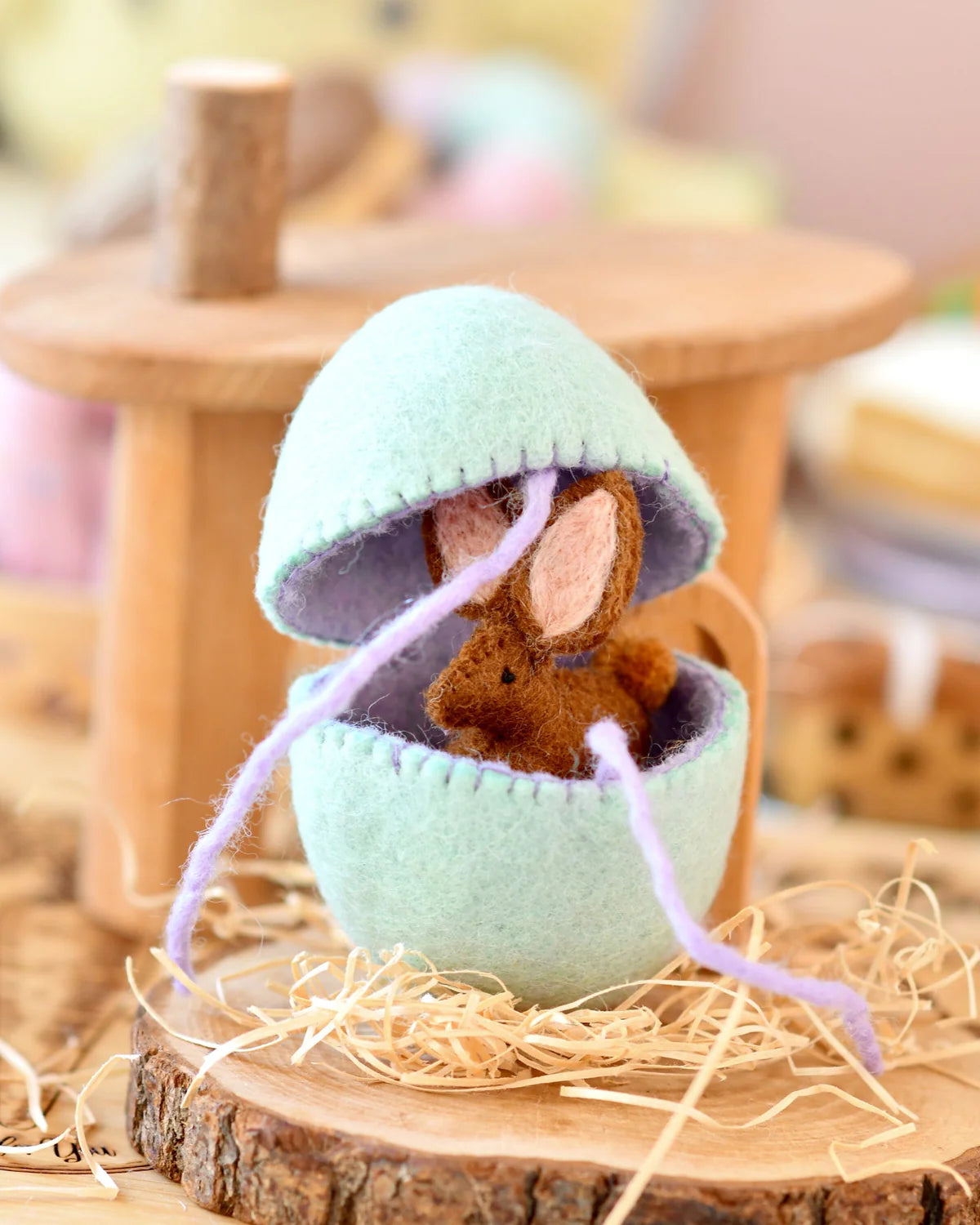 Felt Surprise Egg - Brown Bunny