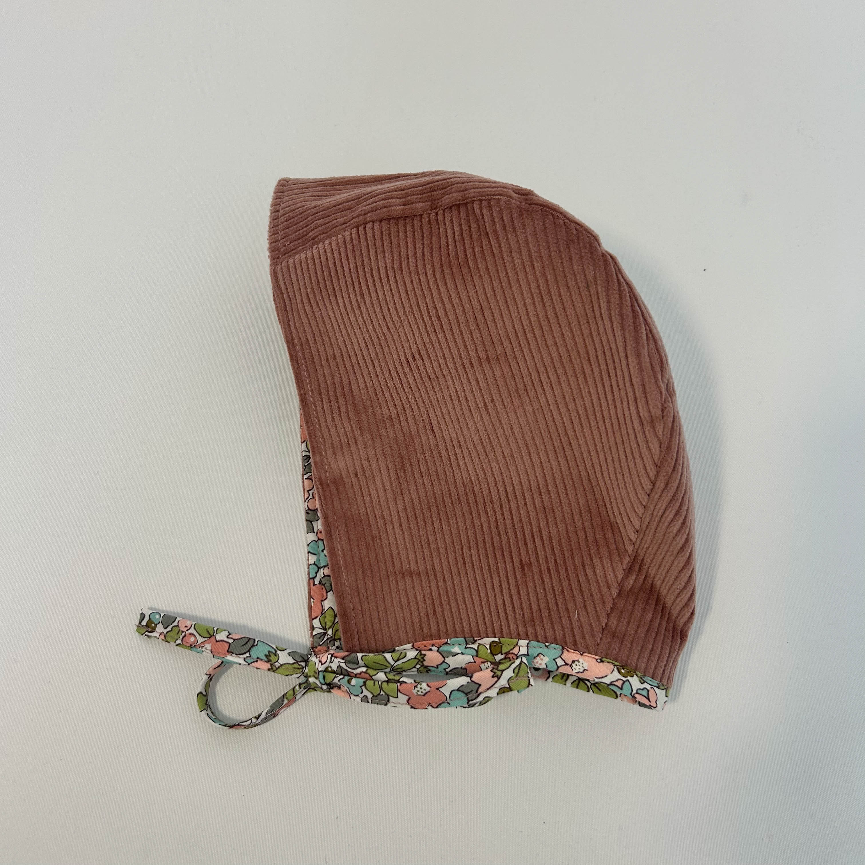 Reversible Baby Bonnet - Rose