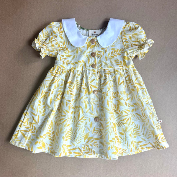 Mabel Party Dress in Wheat