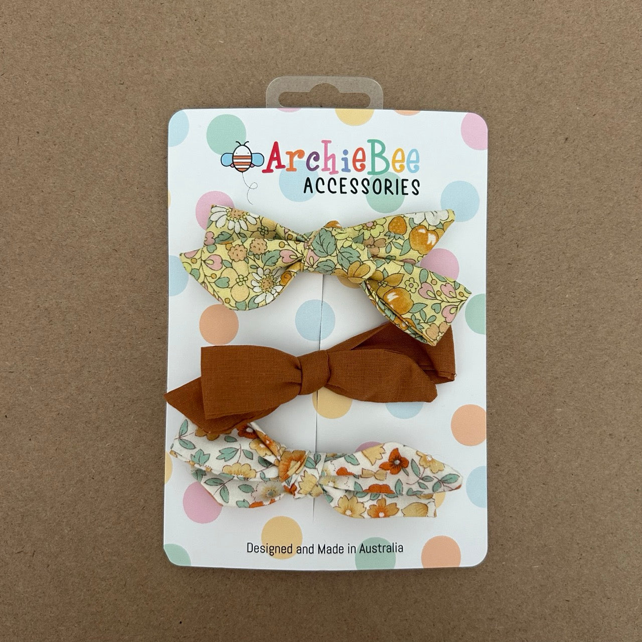 Trio Bow Clips (Multiple Options)