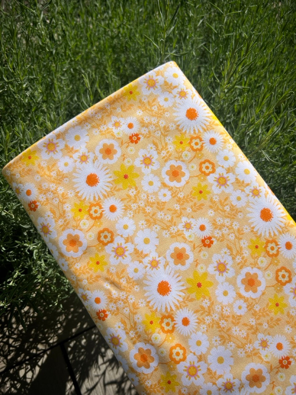 100% Cotton - Yellow/Orange Floral