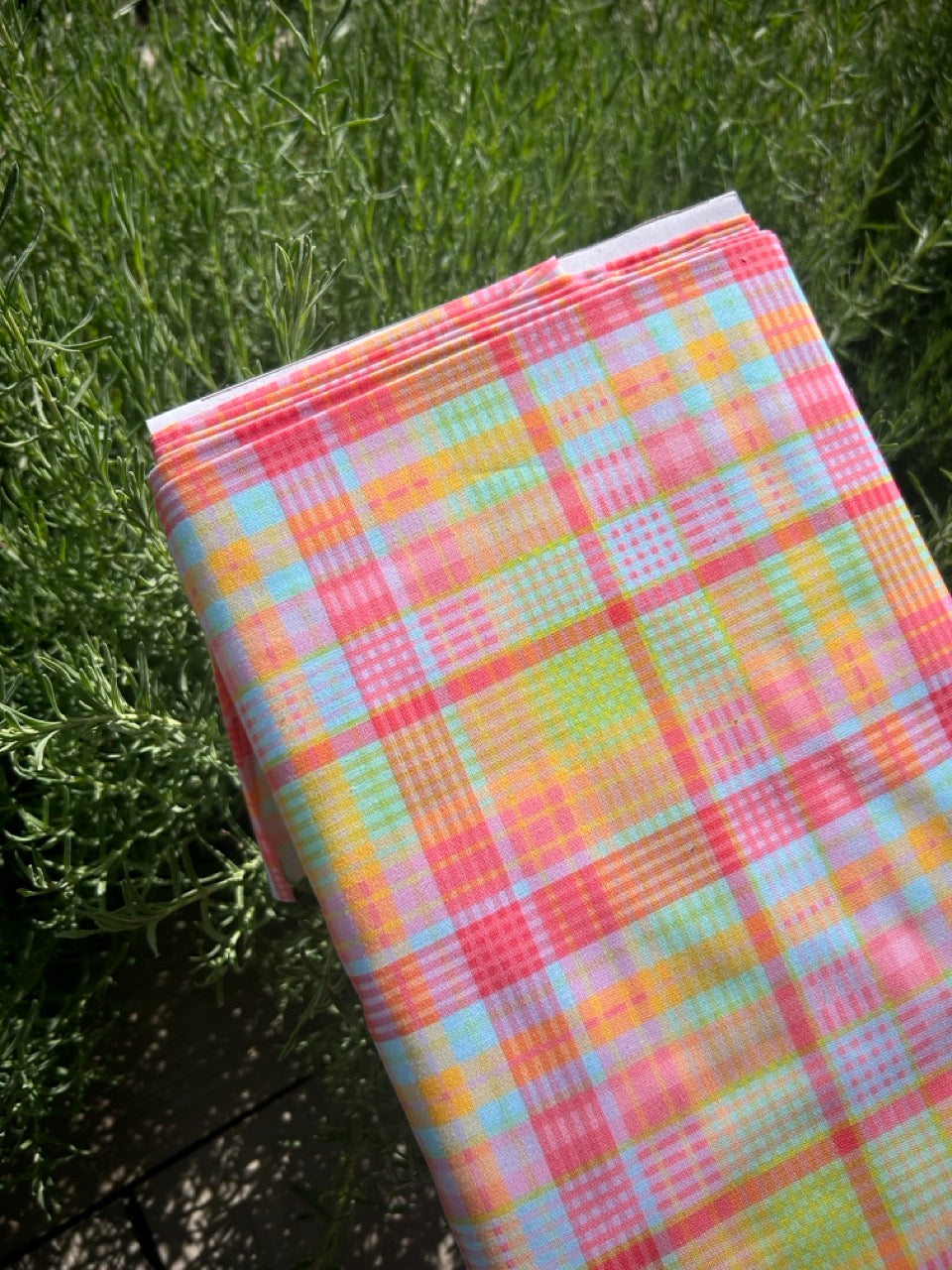 100% Cotton - Summer Plaid