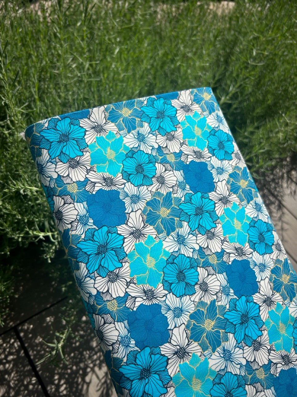 100% Cotton - Blue Garden