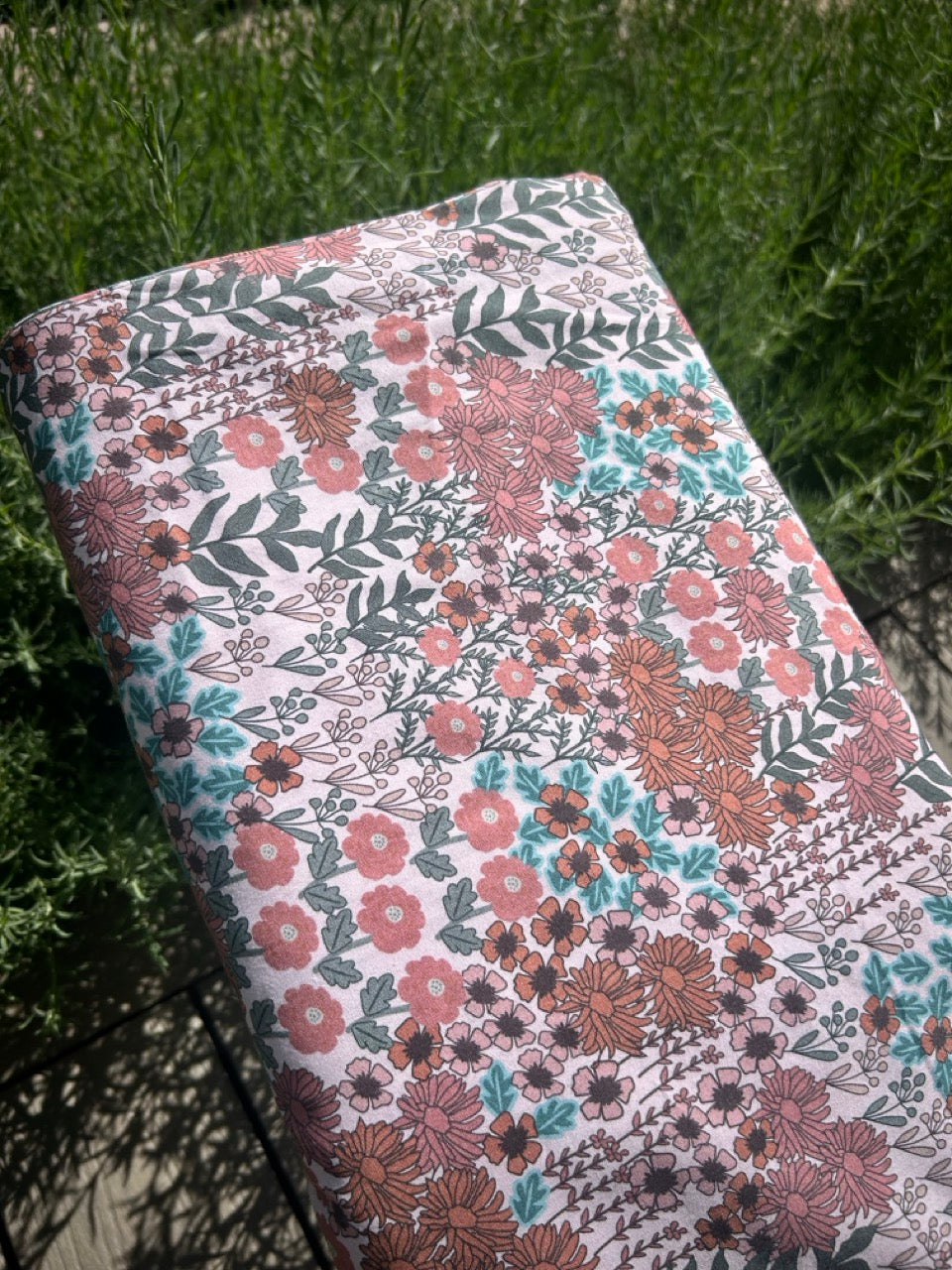 100% Organic Cotton - Pinky Floral