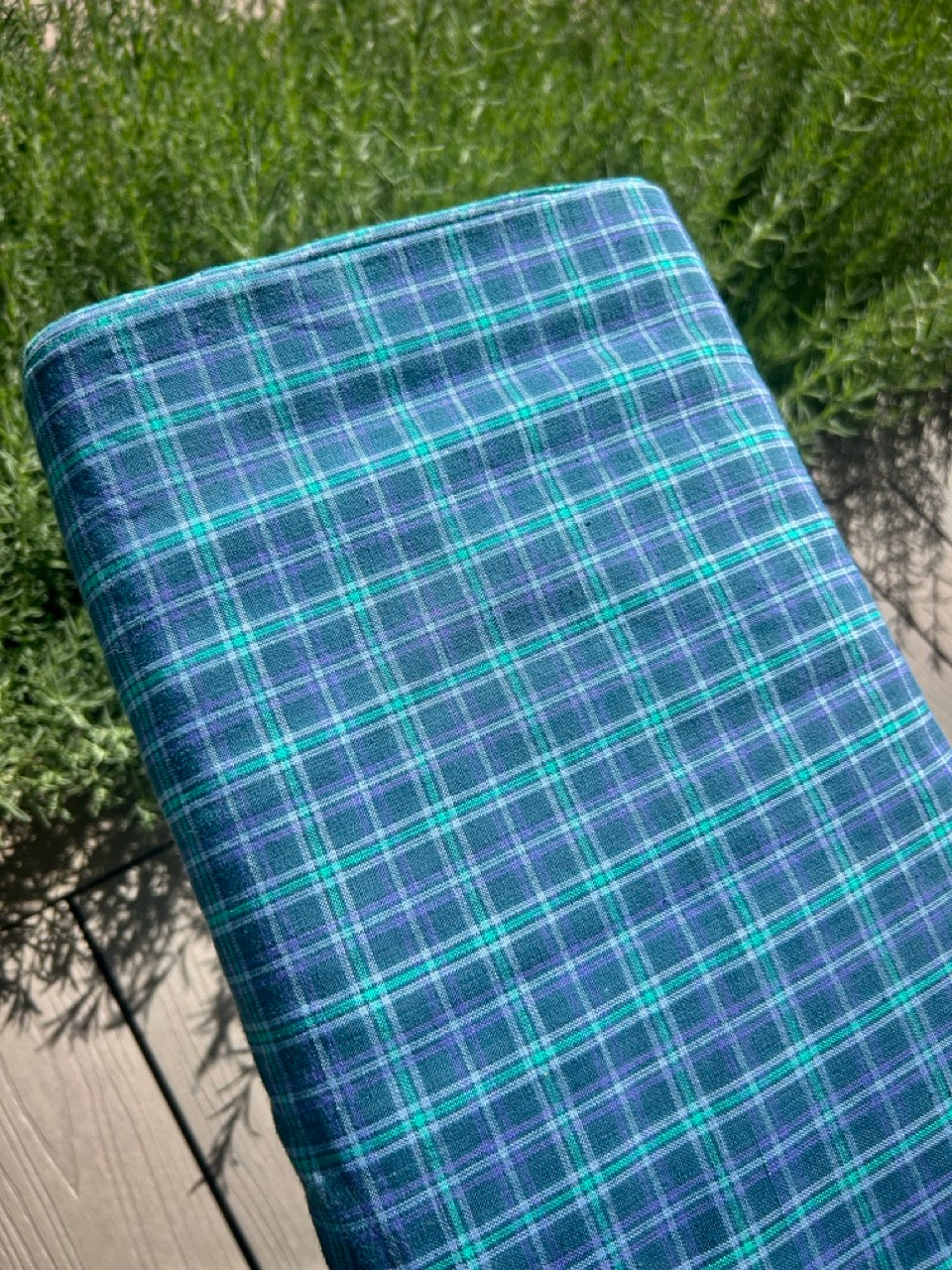 100% Cotton - Yarn-dyed plaid