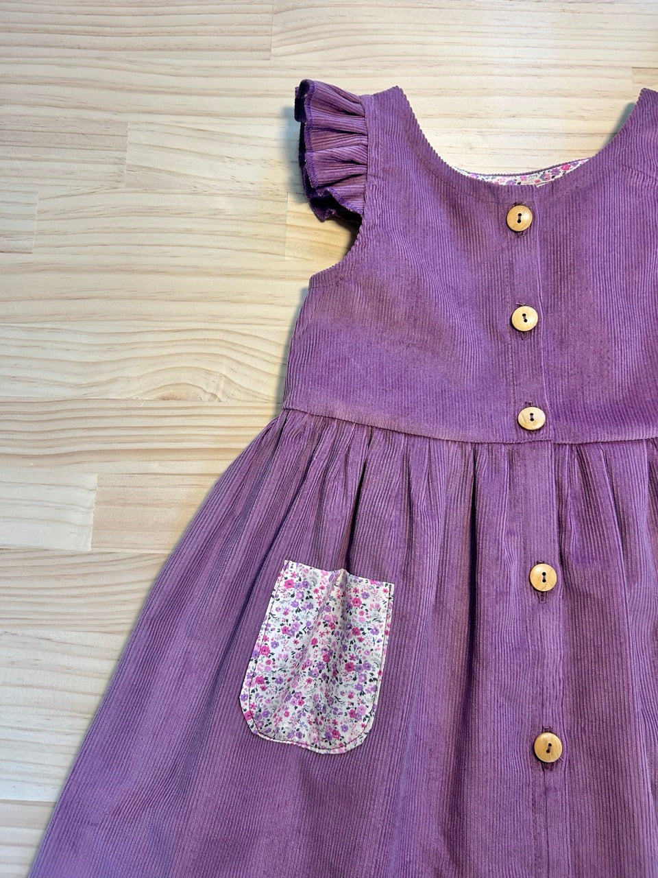 Iris Corduroy Dress - Lavender