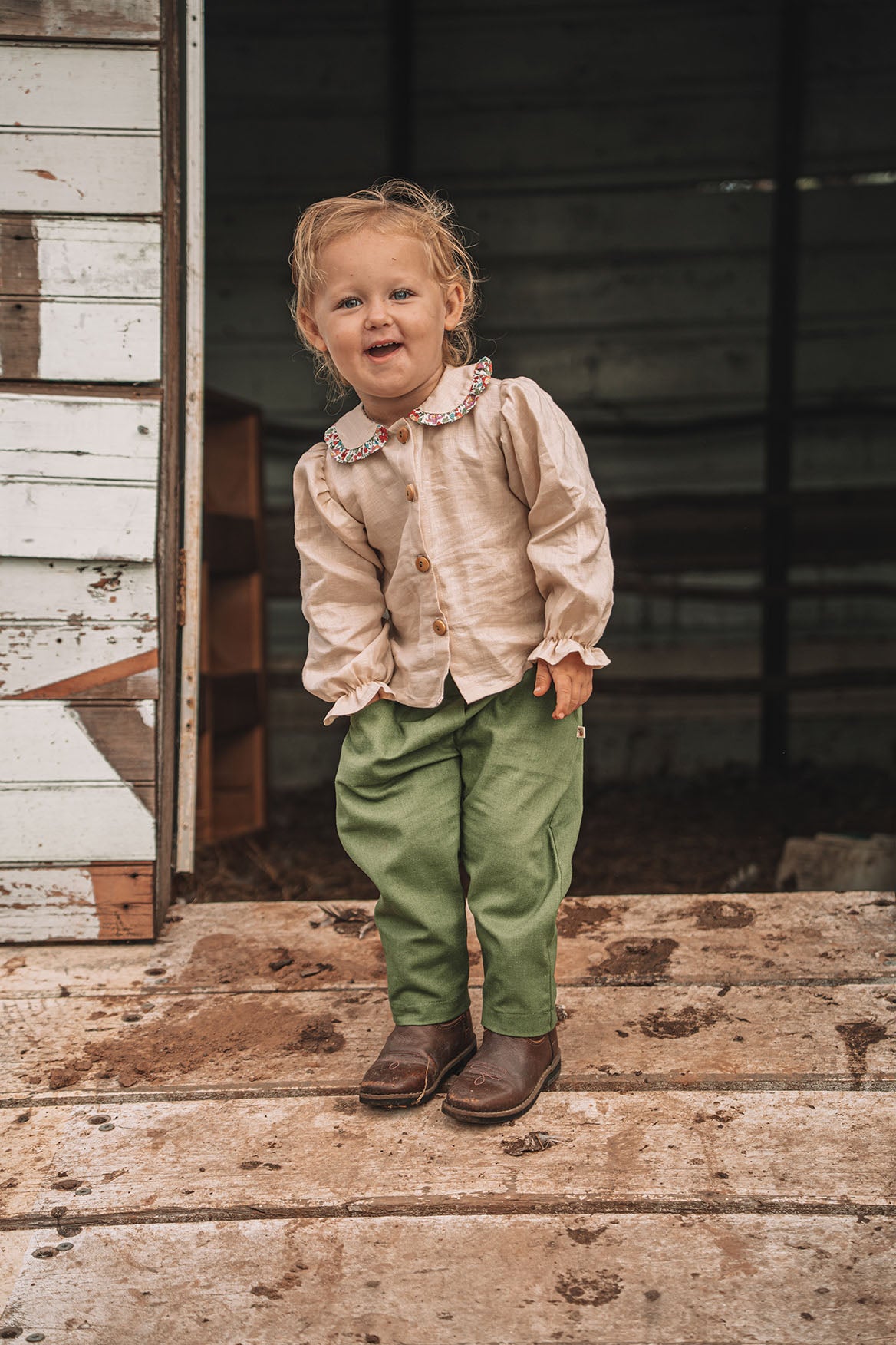 Arlo Unisex Pants in Eucalyptus