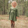 Elsie Frill Dress in Eucalyptus