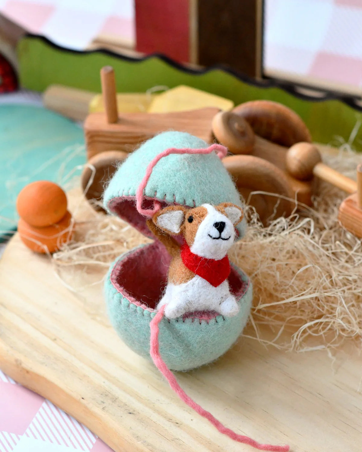 Felt Surprise Egg - Corgi Puppy