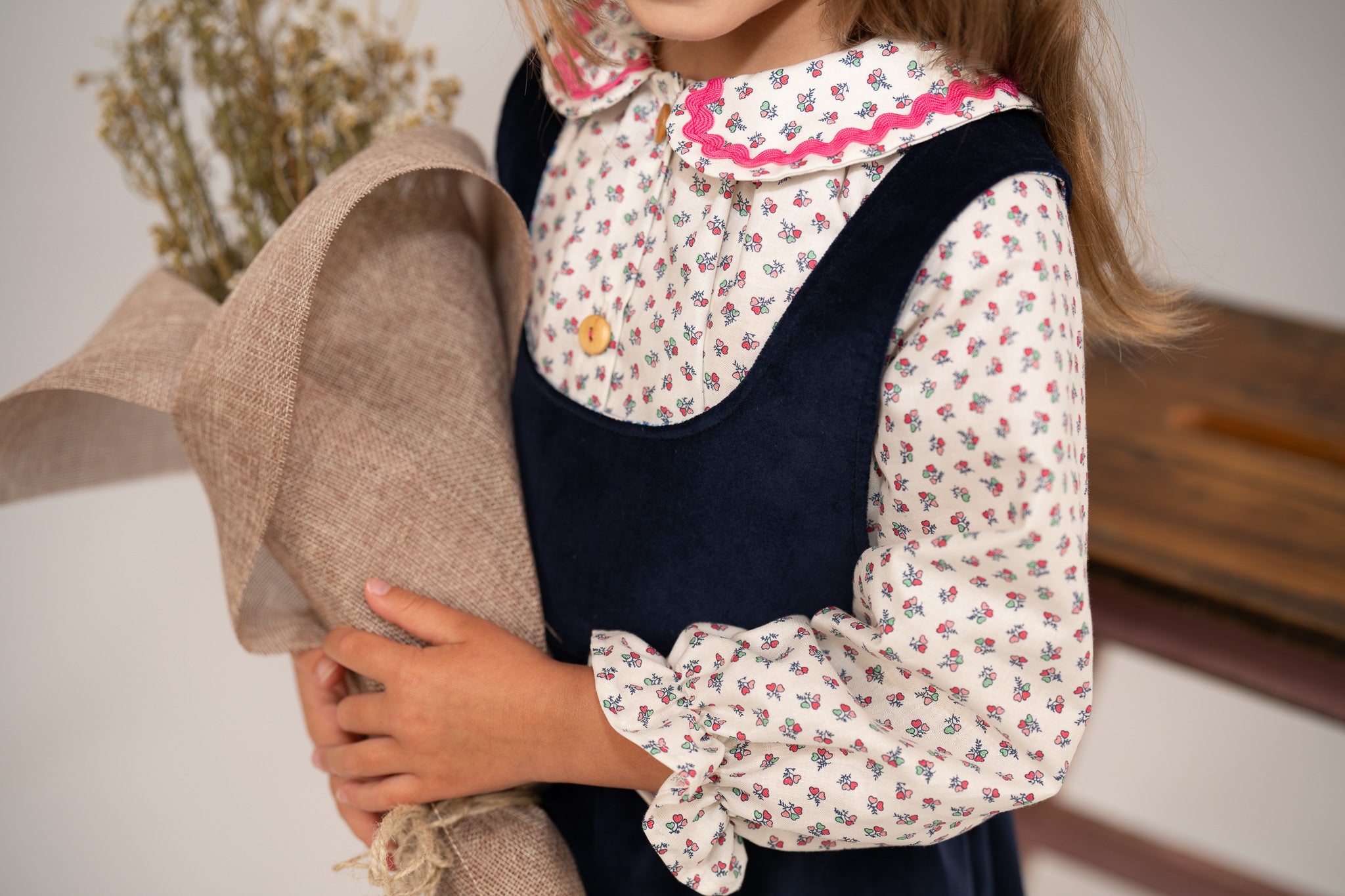 Maggie Blouse in Tiny Hearts