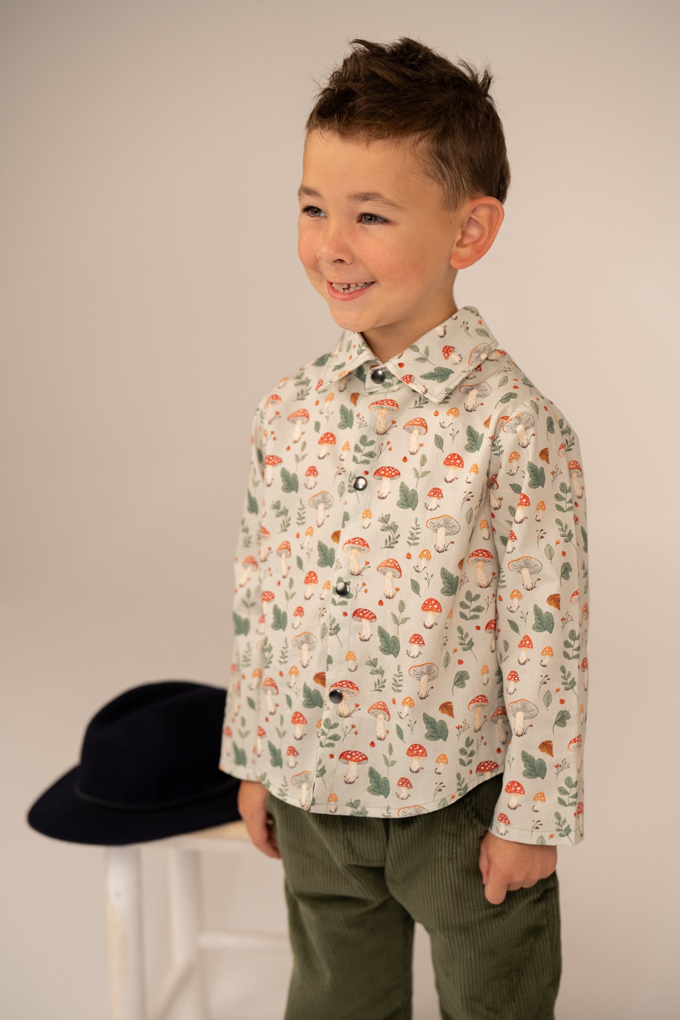 Spencer Shirt in Toadstools