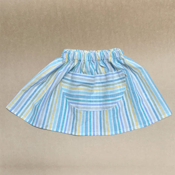 Henrietta Twirl Skirt in Beachy Stripe